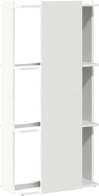 vidaXL Βιβλιοθήκη 3 επιπέδων Λευκό 60x30x120 cm Ξύλινη κατασκευή