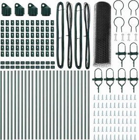 vidaXL Στύλος Περιφράξεων Γκρι 50 x 0,4 m (13 mm πλέγμα)