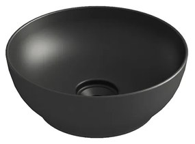 Olympia Trend Round 02 Black matt - Νιπτήρας Επικαθήμενος χωρίς βαλβίδα - 60119