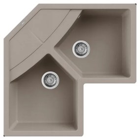 Νεροχύτης κουζίνας UNICO Corner Tortora 43 ELLECI 83x83cm
