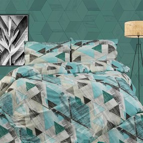 Φανελένια Παπλωματοθήκη Μονή (160x240) Dimcol Geometrical 332