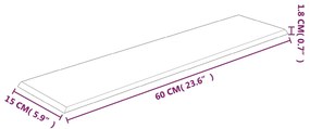 Πάνελ Τοίχου 12 τεμ. Ανοιχτό Γκρί 60x15 εκ. 1,08 μ² Βελούδο - Γκρι