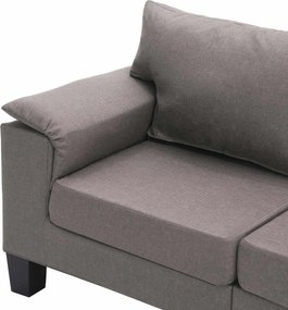 vidaXL Καναπές Taupe Τετραθέσιος ύφασμα
