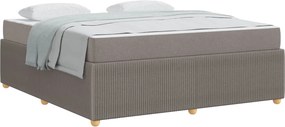 vidaXL Σκελετός Κρεβατιού Taupe 180 x 200 cm ύφασμα
