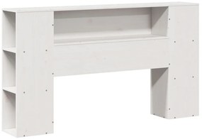 vidaXL Κρεβάτι Βιβλιοθήκη Χωρίς Στρώμα 120x190 εκ Μασίφ Ξύλο Πεύκου