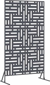 vidaXL Οθόνη Ιδιωτικότητας 100 x 50 x 180 εκ. Ατσάλι Ανθρακί