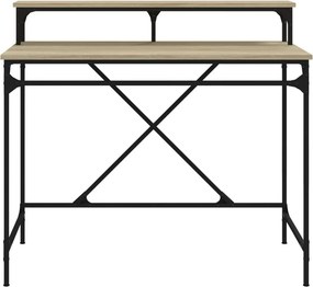 vidaXL Γραφείο Sonoma Δρυς 100x50x90 εκ. από Επεξεργασμένο Ξύλο