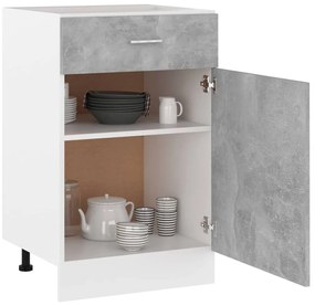 vidaXL Ντουλάπι με Συρτάρι Lyon Γκρι Σκυροδέματος 50x46x81,5 εκ