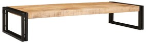 vidaXL Ράφι μπάνιου 120 x 50 x 23 εκ. Στερεό ξύλο μάγκο, σίδηρος