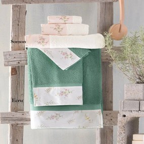 Πετσέτες Fern (Σετ 3τμχ) Ecru Ρυθμός Towels Set 70x140cm 100% Cotton Foam