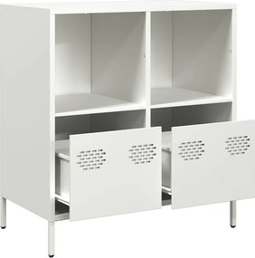 vidaXL Ντουλάπι Λευκό 68x39x73,5 εκ. από Χάλυβα Ψυχρής Έλασης
