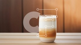 Σετ των 2 Intra Συλλεκτικό Ξύλινο Παζλ Plywood 4mm - Πολυεπίπεδο ρόφημα καφέ σε ποτήρι Σε Ξύλινο Κουτί - Διαστάσεις: 10x10 cm – 25 κομμάτια