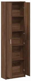 vidaXL Ντουλάπι με ράφι Καφέ δρυς 55 x 25 x 189 εκ. Επεξεργασμένο ξύλο