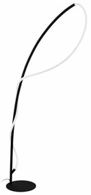 Φωτιστικό Δαπέδου Led Egidonella 99384 3000K Black-White Eglo Metal, Plastic