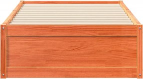 vidaXL Σκελετός Κρεβ. Χωρίς Στρώμα Καφέ Κεριού 90x190 εκ Μασίφ Πεύκο