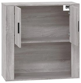 vidaXL Ντουλάπι Τοίχου Γκρι Sonoma 80x33x80 εκ. Επεξεργασμένο Ξύλο