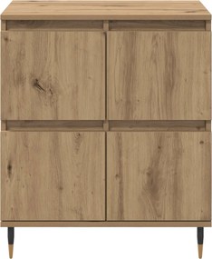 vidaXL Πλαϊνό γραφείο Artisan Oak 60 x 35 x 70 cm