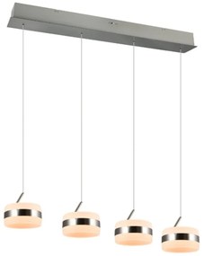 Φωτιστικό Οροφής - Ράγα Dios 331410407 Led 4xSMD 8W 4x800lm 2300+3000+4000K 85x150cm Nickel Trio Lighting