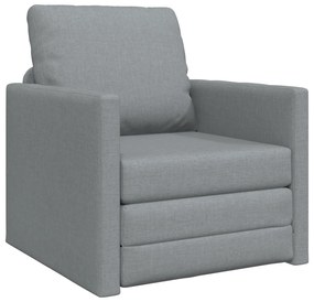 vidaXL Καναπές Κρεβάτι 2 σε 1 Ανοιχτό Γκρι 74x77x81 εκ. Ύφασμα