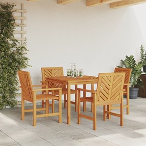vidaXL Σετ τραπεζαρίας 4 τεμαχίων από μασίφ ξύλο ακακίας