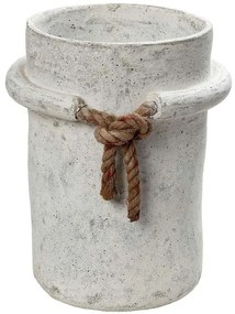 Διακοσμητικό Βάζο LIF147 24,1x24,1x29,2cm White-Brown Espiel Paper