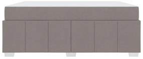 vidaXL Σκελετός Κρεβατιού με στρώμα Taupe 180 x 200 cm ύφασμα