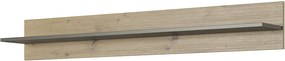 Lh-homefurniture Ράφι 36146-ARC-38 Artisan+Γραφίτης 138x20x20cm 36146-ARC-38