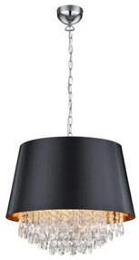 Κρεμαστό Φωτιστικό Οροφής LORELEY λευκό ή μαύρο Trio Lighting-309300302-Μαύρο 309300302