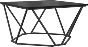 vidaXL Τραπεζάκι σαλονιού Μαύρη Οξυά 80 x 80 x 45 cm