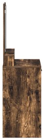 vidaXL Τουαλέτα με Συρτάρια Καπνιστού Δρυ 50x41x140 εκ