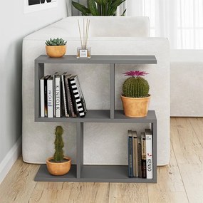 Βοηθητικό τραπεζάκι Homemania Megapap χρώμα ανθρακί 60x20x60εκ.