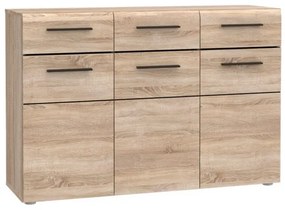 Μπουφές Solo 150x41x82cm Sonoma με Wenge και MDF Καμπυλωτό τελείωμα στις πόρτες