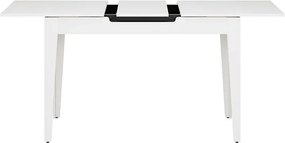 Τραπέζι Trendline Megapap επεκτεινόμενο χρώμα λευκό 120/150x70x75εκ.