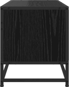vidaXL Ντουλάπι TV 80 x 34,5 x 40 εκ Μαύρη Δρυς Επεξεργασμένο Ξύλο