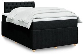 ΚΡΕΒΑΤΙ BOXSPRING ΜΕ ΣΤΡΩΜΑ ΜΑΥΡΟ 120X200 ΕΚ. ΥΦΑΣΜΑΤΙΝΟ 3289732