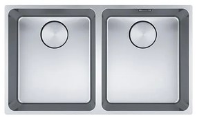 Franke Mythos MYX 120-34-34 Ανοξείδωτος Νεροχύτης Υποκαθήμενος Inox 90 cm