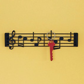 Κλειδοθήκη (21x1x6.1) Balvi By Octopus Music Black