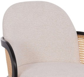 ΠΟΛΥΘΡΟΝΑ ΤΡΑΠΕΖΑΡΙΑΣ BECKER HM18246.02 PLYWOOD ΜΑΥΡΟ--ΕΚΡΟΥ ΥΦΑΣΜΑ 54x62x79Υεκ.