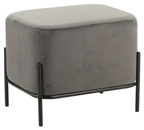 ZITA PLUS BELLA/L ΣΚΑΜΠΟ GREY VELVET ΥΦΑΣΜΑ 48X37Χ39εκ. 48X37Χ39εκ.40.0146