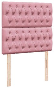 Οθωμανικό κρεβάτι με στρώματα ροζ 90x200cm Velvet 3313522