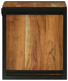 vidaXL Ράφι Κρασιού Καφέ 34.5 x 35 x 39 εκ. Μασίφ ξύλο ακακίας