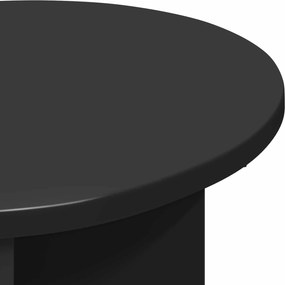 vidaXL Τραπεζάκι Πλευράς 2 τμχ. Μαύρη Δρυς Ø 39 x 38 εκ