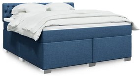 ΚΡΕΒΑΤΙ BOXSPRING ΜΕ ΣΤΡΩΜΑ ΜΠΛΕ 180X200 ΕΚ. ΥΦΑΣΜΑΤΙΝΟ 3285980