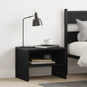 vidaXL Κομοδίνο Μαύρη δρυς 40 x 30 x 30 εκ Επεξεργασμένο ξύλο