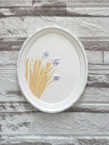 Stewehome οβάλ διακοσμητικό τοίχου από πέτρα 21x17 cm