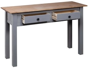 vidaXL Κονσόλα Τραπέζι Γκρι 110x40x72εκ Μασίφ ξύλο πεύκου Σειρά Panama