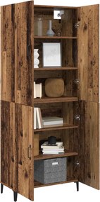 vidaXL Highboard 2 pcs Παλαιό ξύλο Επεξεργασμένο ξύλο