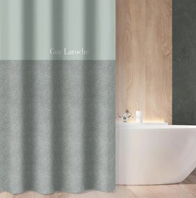 ΚΟΥΡΤΙΝΑ ΜΠΑΝΙΟΥ 180x185cm GUY LAROCHE - MUSK AQUA GREY