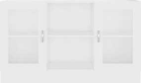 vidaXL Βιτρίνα Λευκή 120 x 30,5 x 70 εκ. από Επεξ. Ξύλο
