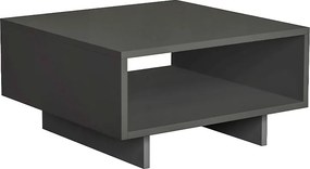 Τραπεζάκι σαλονιού Hola Megapap χρώμα ανθρακί 60x60x32εκ.
